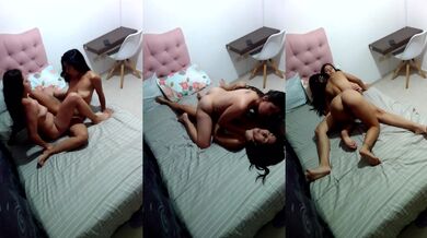 I fuck a beautiful Latina with scissors in my room.