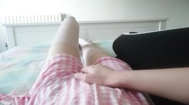 cute lesbian touches her girlfriend until she cums hard | intimate lesbian