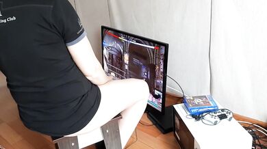 While my neighbor plays console my girlfriend licks my pussy - Lesbian_illusion