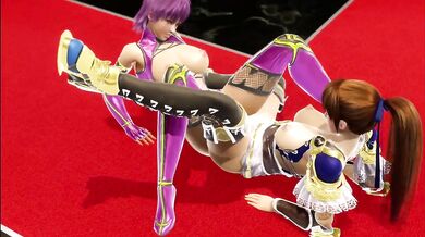 Kasumi and Ayane girl on girl love (DOA) 3D Porn Fanservice Appreciation