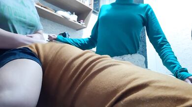 Our horny neighbor licked our pussies with dirty talk - IkaSmokS