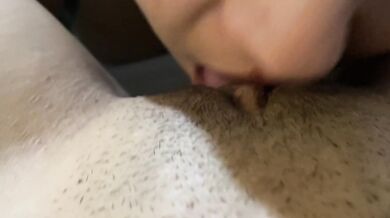 My stepsister likes my panties, she takes them off and licks my pussy