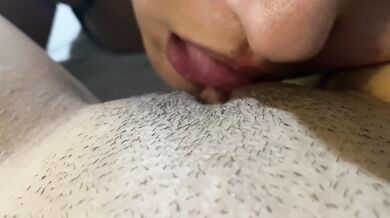 My stepsister likes my panties, she takes them off and licks my pussy