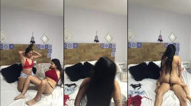 cute lesbian girlfriends make love
