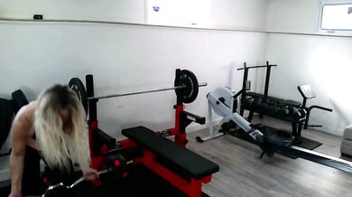 HARDCORE WORKOUT; MILF gets Worked Out While Working Out