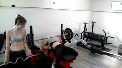 HARDCORE WORKOUT; MILF gets Worked Out While Working Out