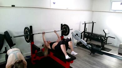 HARDCORE WORKOUT; MILF gets Worked Out While Working Out