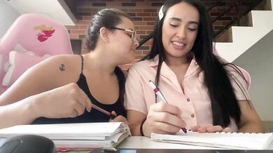 Stepsister are Studyng and they get Horny