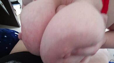 Fucking with a strap-on mature bbw girlfriends lesbian milfs. POV.