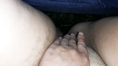 We sit opposite each other on the street and masturbate our pussies - IkaSmokS