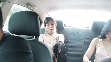 My stepfather takes me and my best friend shopping for lingerie and we try it on in the car