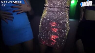 3 LATINAS BITCHES GETTING NAUGHTY AT PUBLIC CLUB