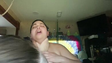 Dominated blindfolded lesbian: Surprise strapon fuck for hard lesbian orgasm // Only Fans @bbaldie9