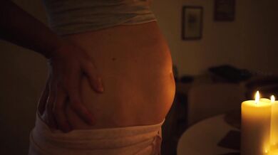 Candlelit Belly Poses – Before and After Dinner Volume Comparison teaser