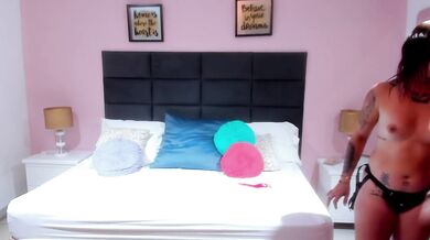Sexy lesbians have hardcore sex with a huge strapon