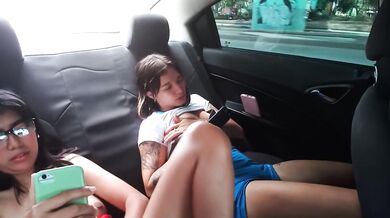 my two friends masturbate in my car.