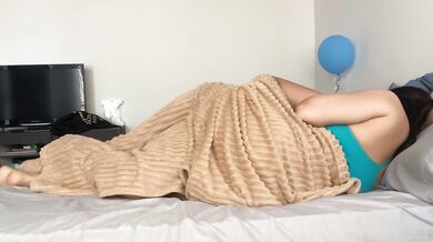 Hot and very wet sex under the blanket