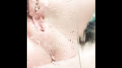 MESSY SQUIRT WATERFALLS ON MIRROR IN MY ROOM