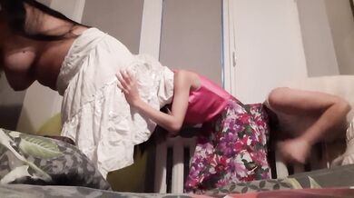 Hot lesbian threesome by the window - IkaSmokS