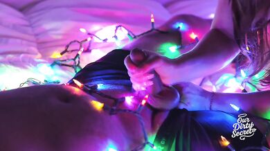 Best Christmas blowjob ever cumshot over mouth