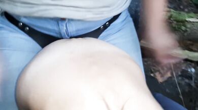 Real lesbian couple fucking in the forest with a strapon - lesbian_illusion