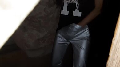 I caught my neighbor masturbating, but she saw and fucked me - Lesbian_illusion