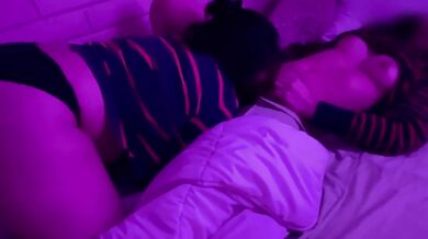 My mom's young friend came to see us and we shared a bed PART I