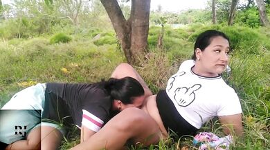 I fuck my friend in the bush