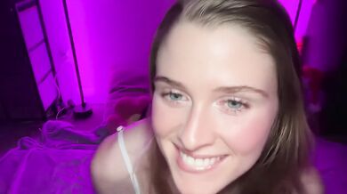 shy skinny college girl does first naughty live stream