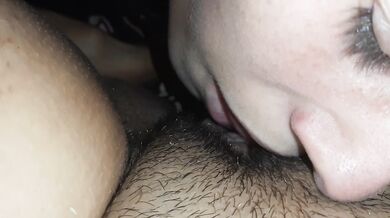 She pulls my labia and licks my clitoris, enters my vagina with her tongue - Lesbian_illusion