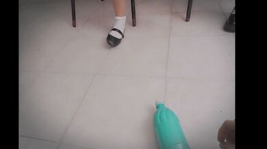 Amateur Threesome in Classroom! PART 2