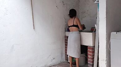 I fuck my stepsister, unsure of her sexuality, in the patio of the house.