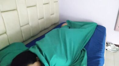 While I masturbate my stepsister enters to stay with me, and I end up fucking her