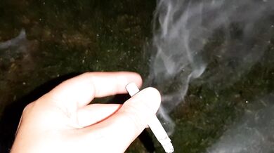 First we smoked cigarettes, and then we mutually masturbated - IkaSmokS