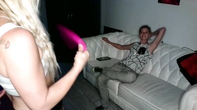 Full Of Surprises: Surprise dildo fuck