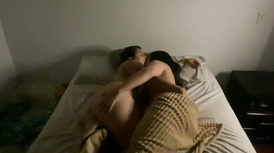 Really intense lesbian sex missionary style rubbing their wet pussys