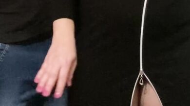 OMG! Penetrated Under Dress In The Subway! Fingers Stranger Under Dress