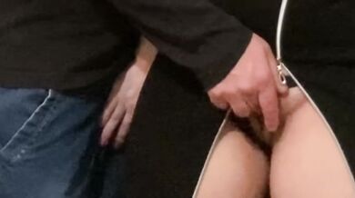 OMG! Penetrated Under Dress In The Subway! Fingers Stranger Under Dress