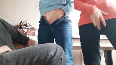 Three of us masturbate in our clothes and cum over and over again - IkaSmokS