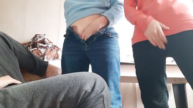 Three of us masturbate in our clothes and cum over and over again - IkaSmokS