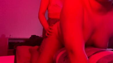 Trans lesbian fucks her brother's girlfriend and makes her moan louder than him