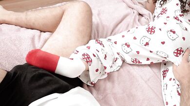 Step Daddy Gets a Boner When He Watches Me Playing With My Phone and Fucks Me
