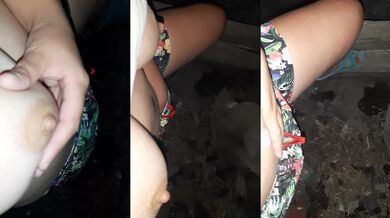 I pinch my big nipples during masturbation to cum faster - Lesbian_illusion