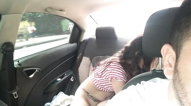 Hot girls make videos in my car for their boss