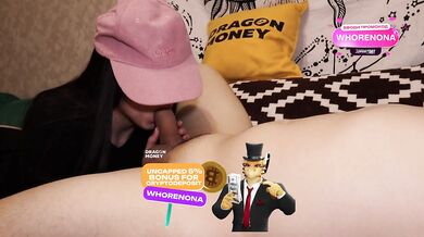 Russian Fucks Rough Doggy Style and Blowjob Talking - Homemade