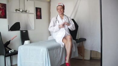 Femdom sex exam with kinky nurse - part 4