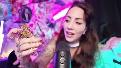 ASMR Slime collant sur mes mains