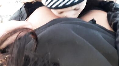 I invited my neighbor to a picnic in the forest and seduced her - Lesbian_illusion