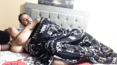 I fuck a chubby blonde in my bedroom