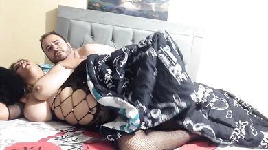 I fuck a chubby blonde in my bedroom